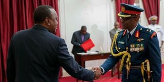 Uhuru Kenyatta and Francis Ogolla